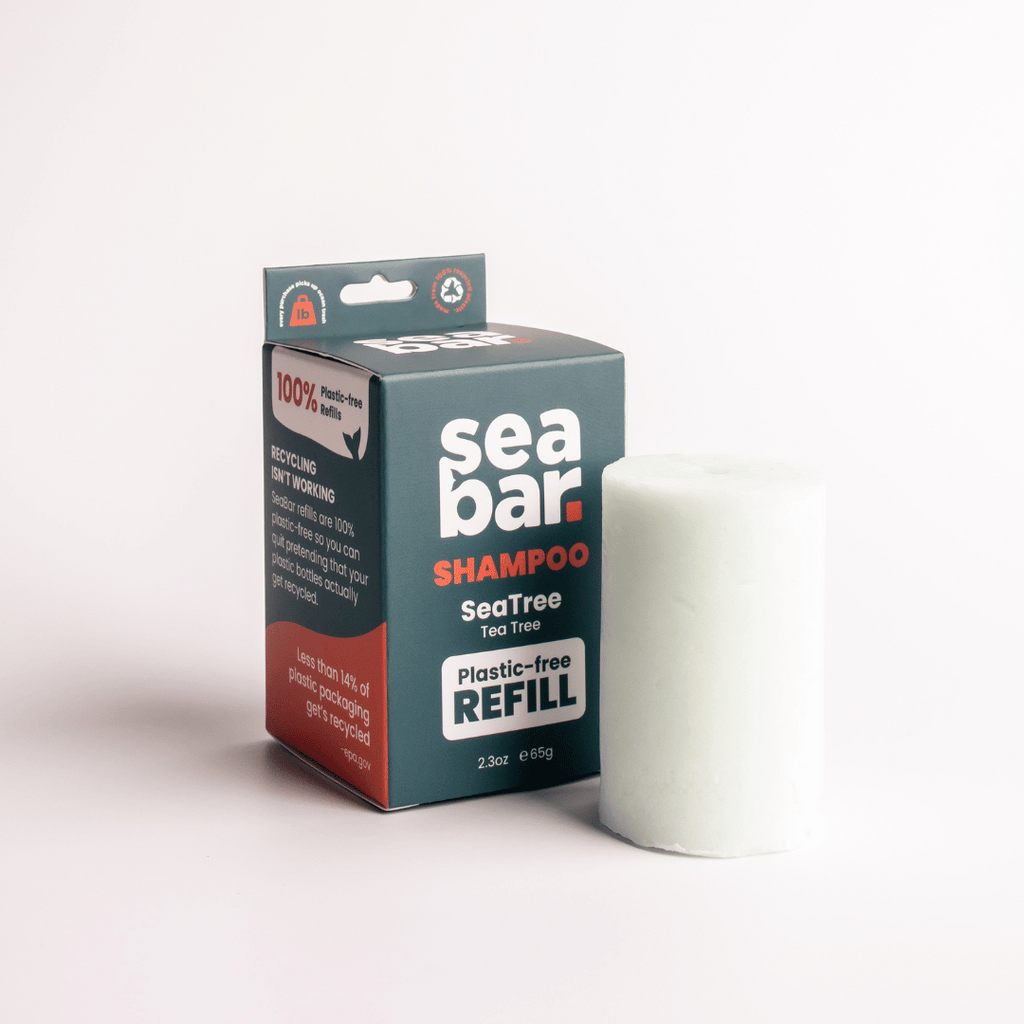 SeaTree Refillable Tea Tree Shampoo Bar for All Hair Types