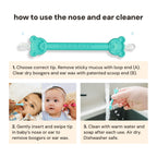oogiebear Two-Pack Better Booger Picker Tool Set for Nasal + Ear Cleaning