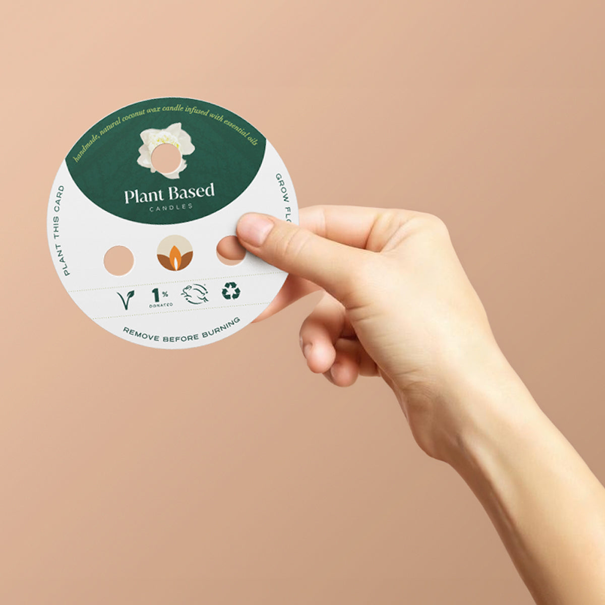 Ripe Juniper Scented Stone Face Double Wick Vegan Candle – 27 Oz