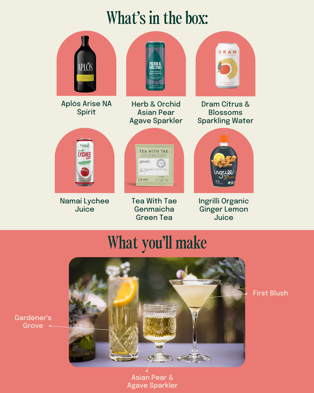 Enchanted Garden Zero-Proof Cocktail Kit