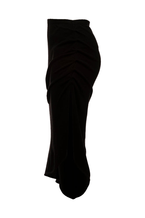 Agate Cashmere Asymmetric Midi Skirt