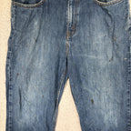 The DESTROYED Vintage Y2K Levi's Silvertab Low Loose Dark Wash Jeans