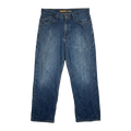 The DESTROYED Vintage Y2K Levi's Silvertab Low Loose Dark Wash Jeans