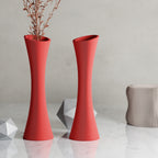 SPIRAL ROSE Vase | RED-4
