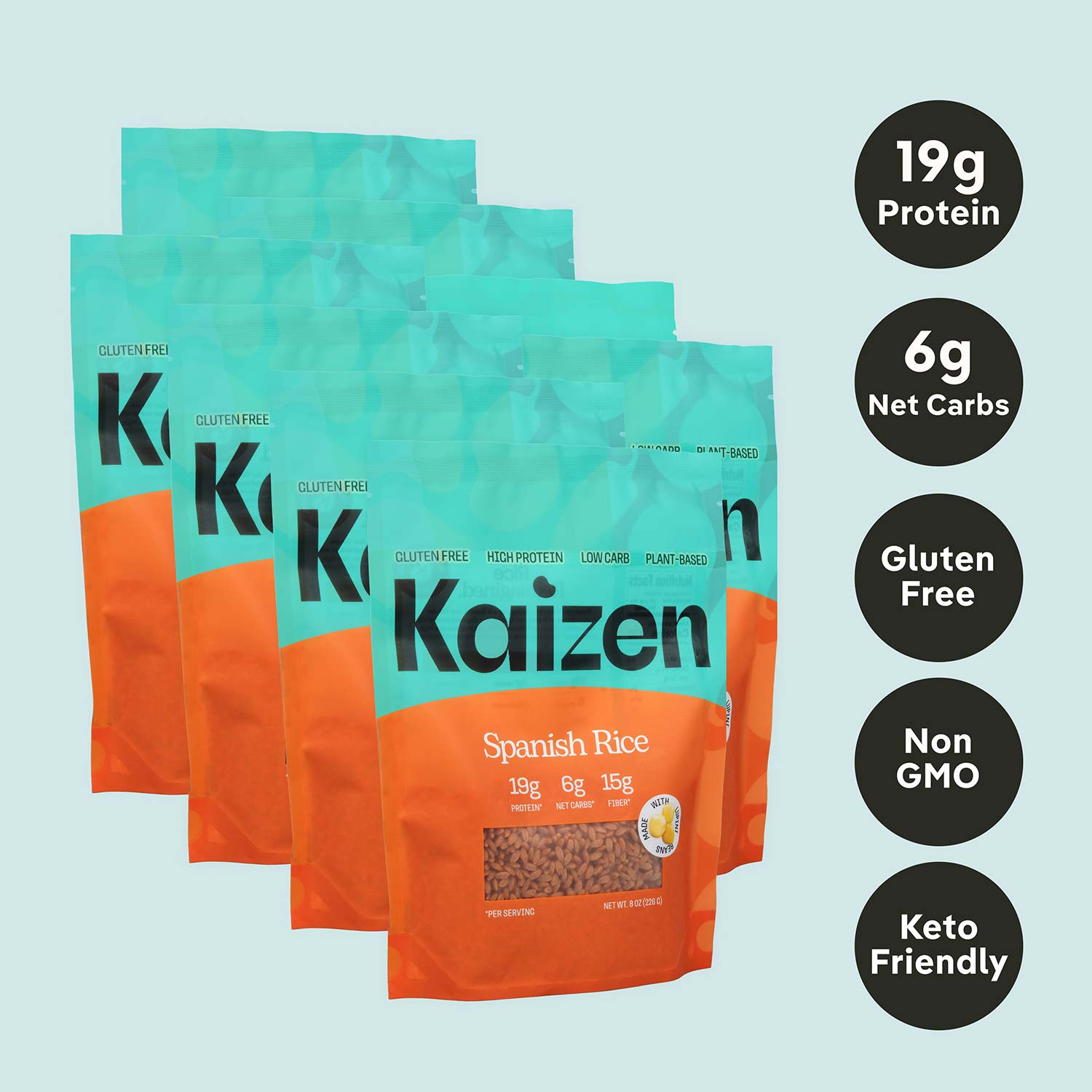 Kaizen Low-Carb Spanish Rice – 8 Oz Per Pack