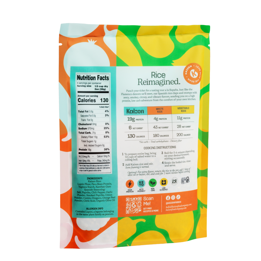 Kaizen Low-Carb Spanish Rice – 8 Oz Per Pack