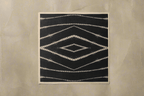 Charcoal Shibori Silk Beach Wrap Scarf-1