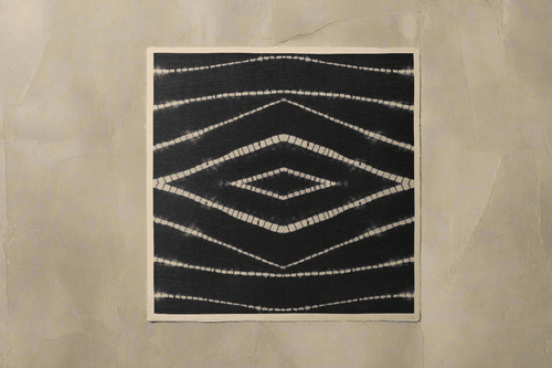 Charcoal Shibori Silk Beach Wrap Scarf-1