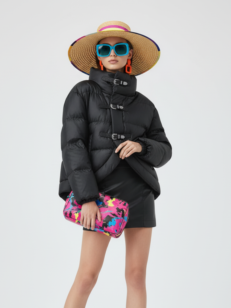 BYMANYC ® New York Chelsea Statement Buckle Puffer Jacket