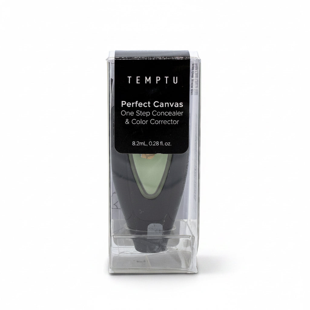 TEMPTU Perfect Canvas One-Step Concealer + Color Corrector GREEN – 0.28 Oz – Imperfect Box