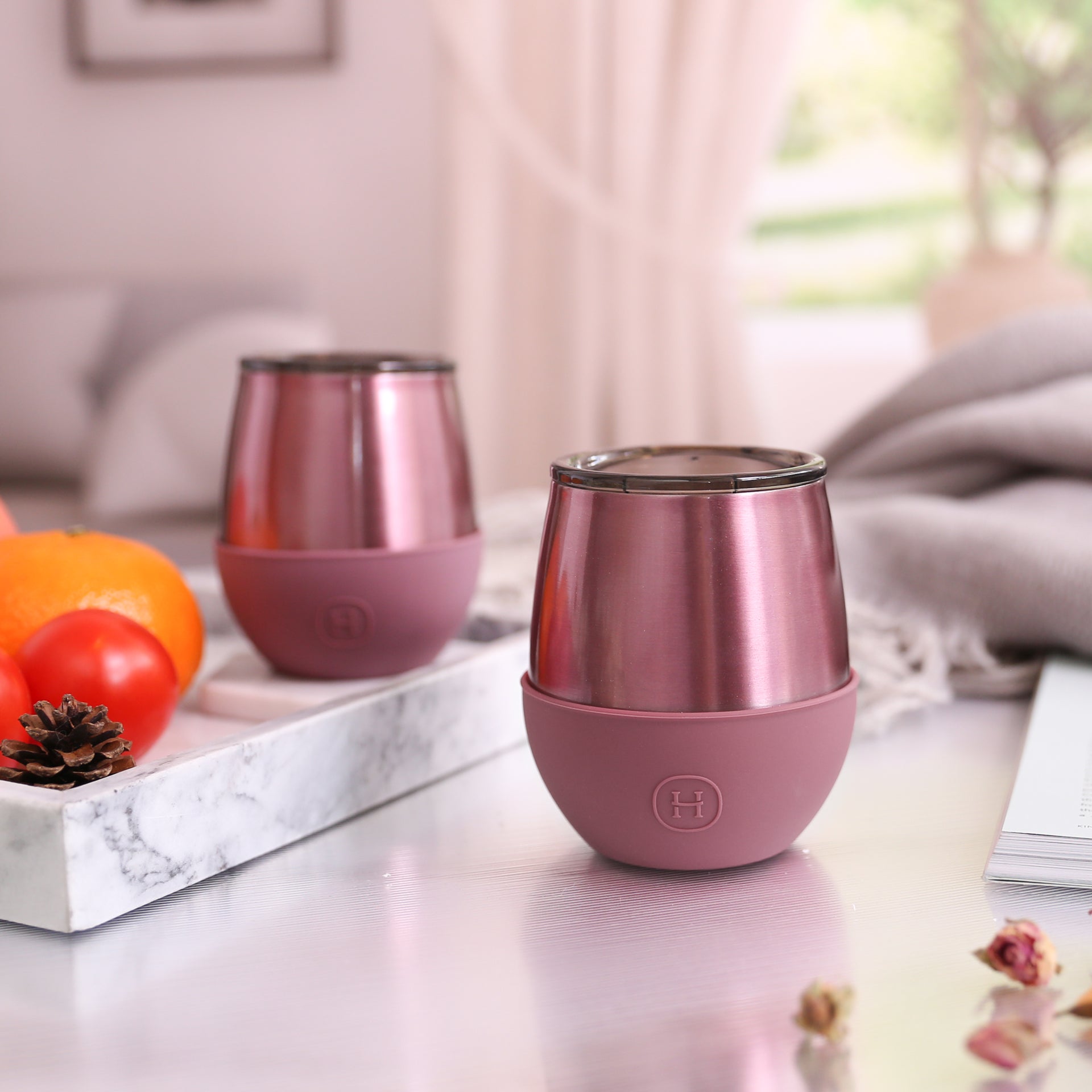 Rose Gold Tumbler-Dusty Rose 8 OZ-1