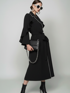TRIBECA Ruffle Long Coat BYMANYC ® New York