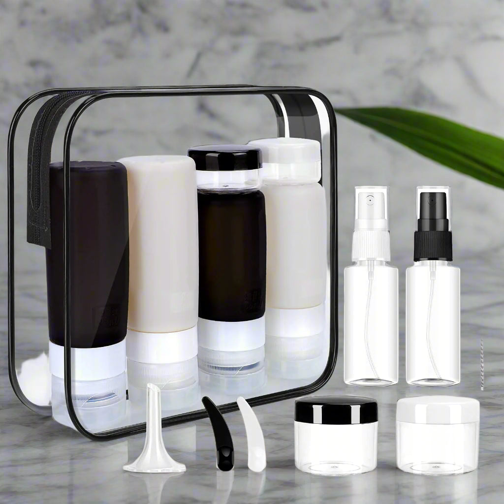 TSA-approved leak-proof travel containers kit
