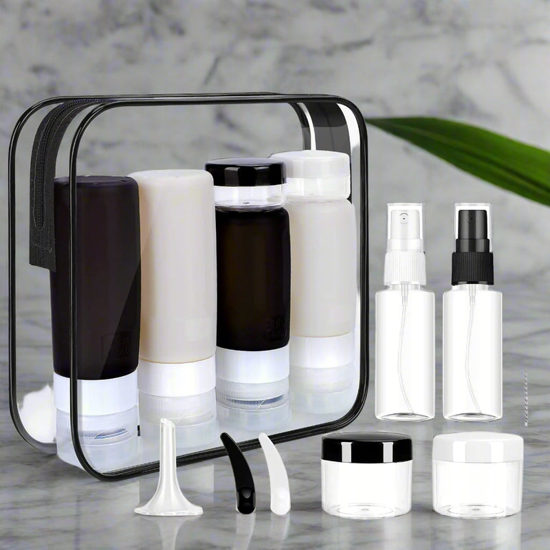 TSA-approved leak-proof travel containers kit