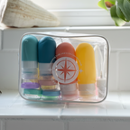 TSA-Approved Reusable Silicone Travel Bottles Set – 16 pcs / White Pack