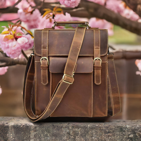 The Handmade Vintage Leather Vali Backpack