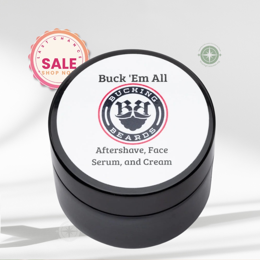 The BUCK 'EM ALL All-in-One Moisturizing Aftershave – 2 Oz.
