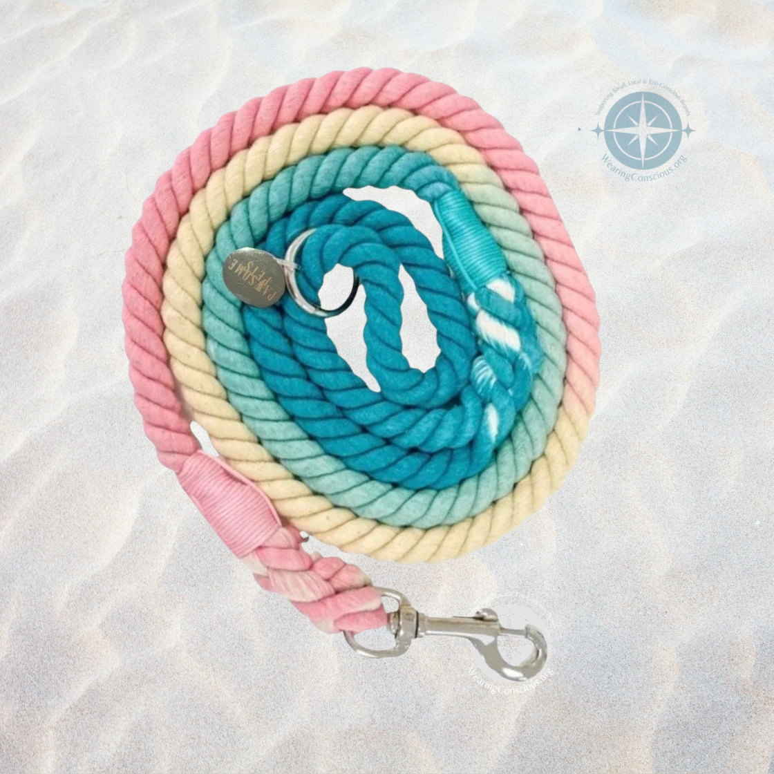 The CANDYLAND Hand-Dyed Cotton Rope Leash