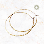 The CRESCENT MOON Handcrafted Hoop Earrings