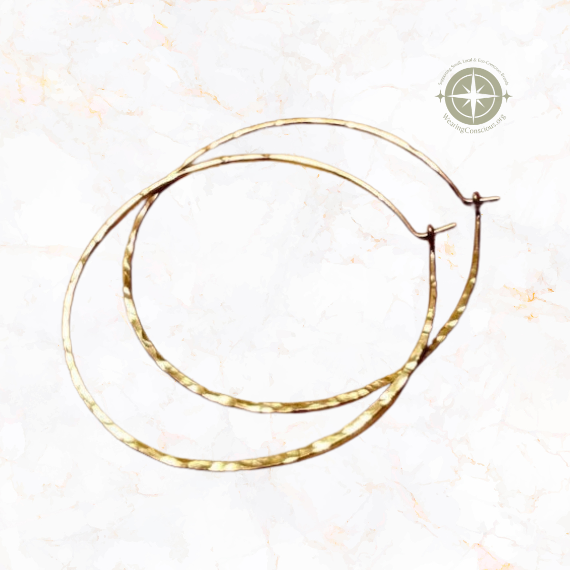 The CRESCENT MOON Handcrafted Hoop Earrings