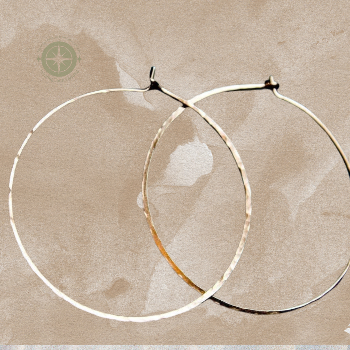 The CRESCENT MOON Handcrafted Hoop Earrings