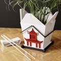 Chinese Takeout Planter-The Chinese Takeout Planter Does Not Include Chopsticks