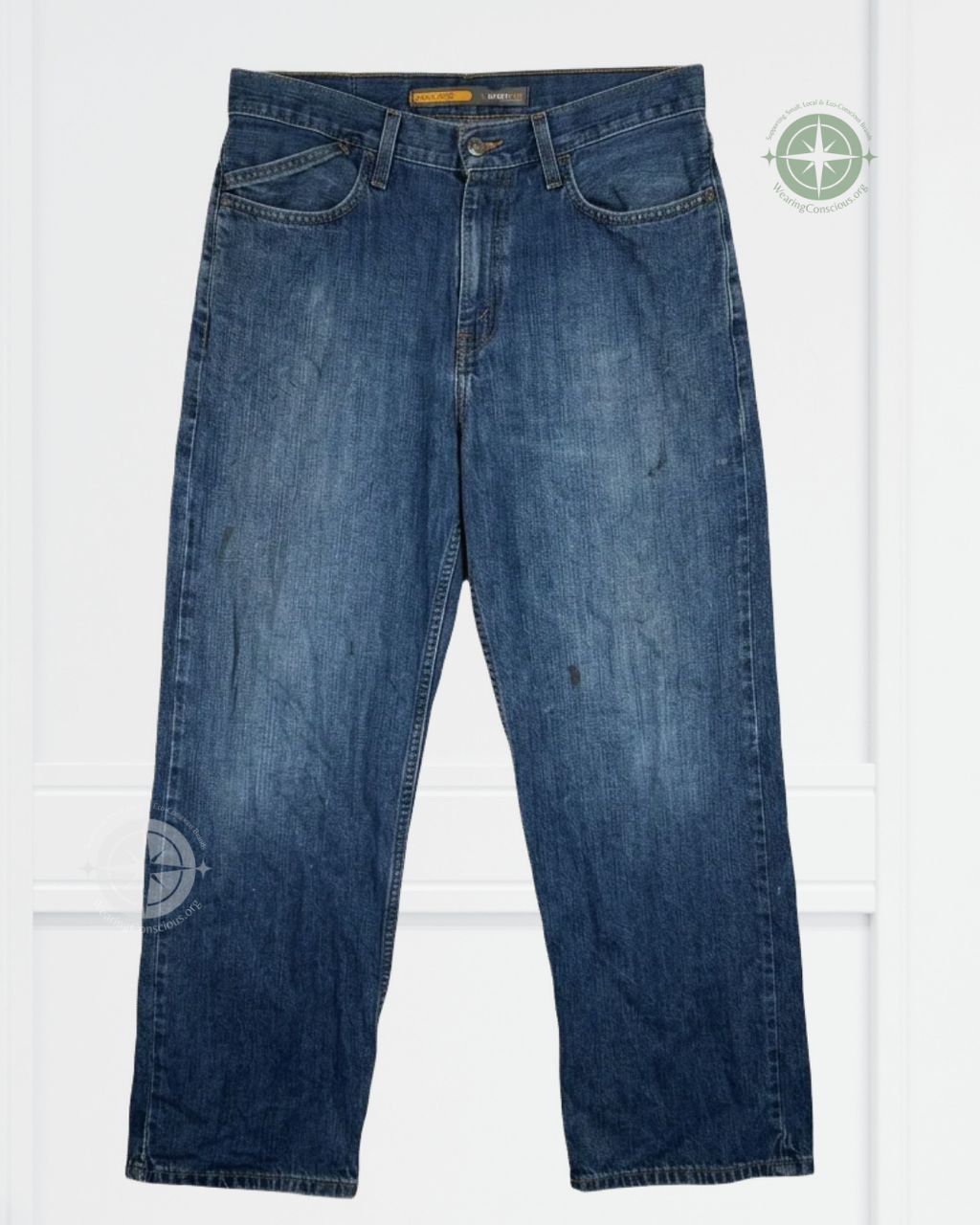 The DESTROYED Vintage Y2K Levi's Silvertab Low Loose Dark Wash Jeans