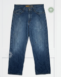 The DESTROYED Vintage Y2K Levi's Silvertab Low Loose Dark Wash Jeans