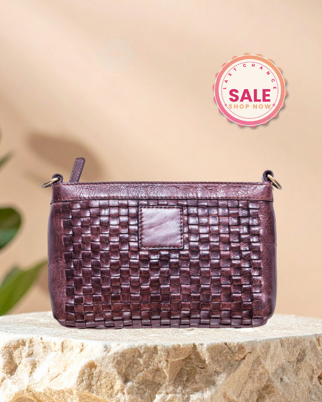 The ENDLESS SUMMER Weaved Leather Crossbody Bag