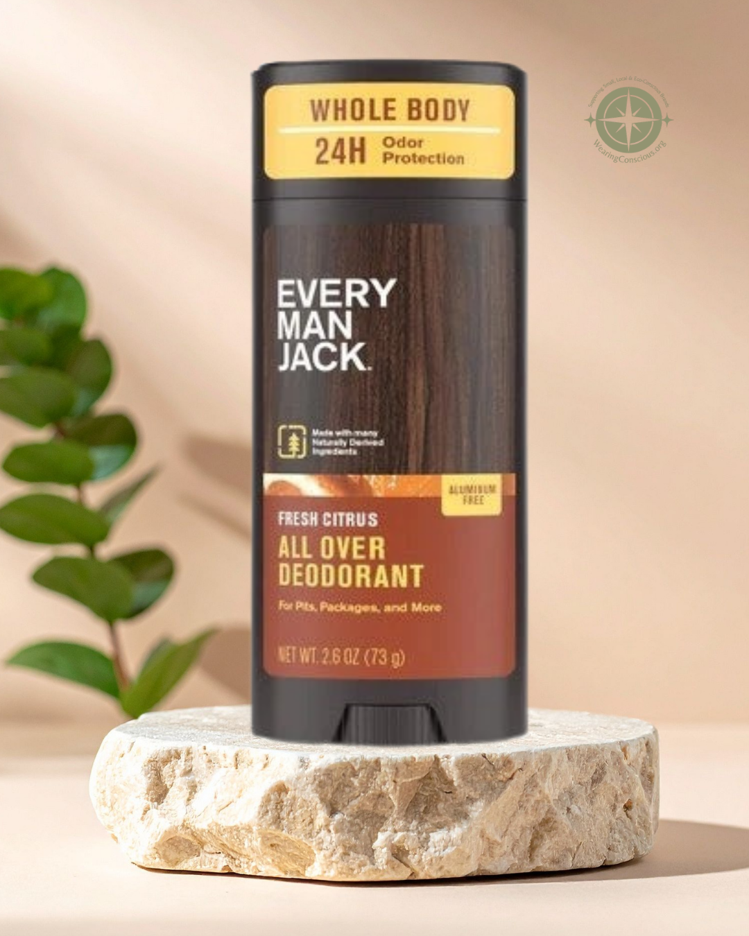 The FRESH CITRUS Every Man Jack All Over Solid Deodorant – 2.6 Oz