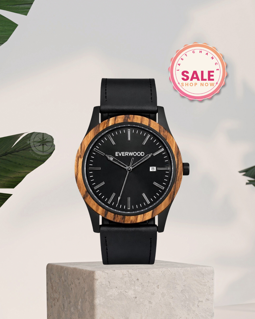 Black Zebrawood Watch