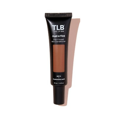 Tube of TLB Just a Tint skin tintimizer on a white background