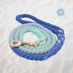 The OCEANSIDE RAINBOW Natural Dye Cotton Rope Leash