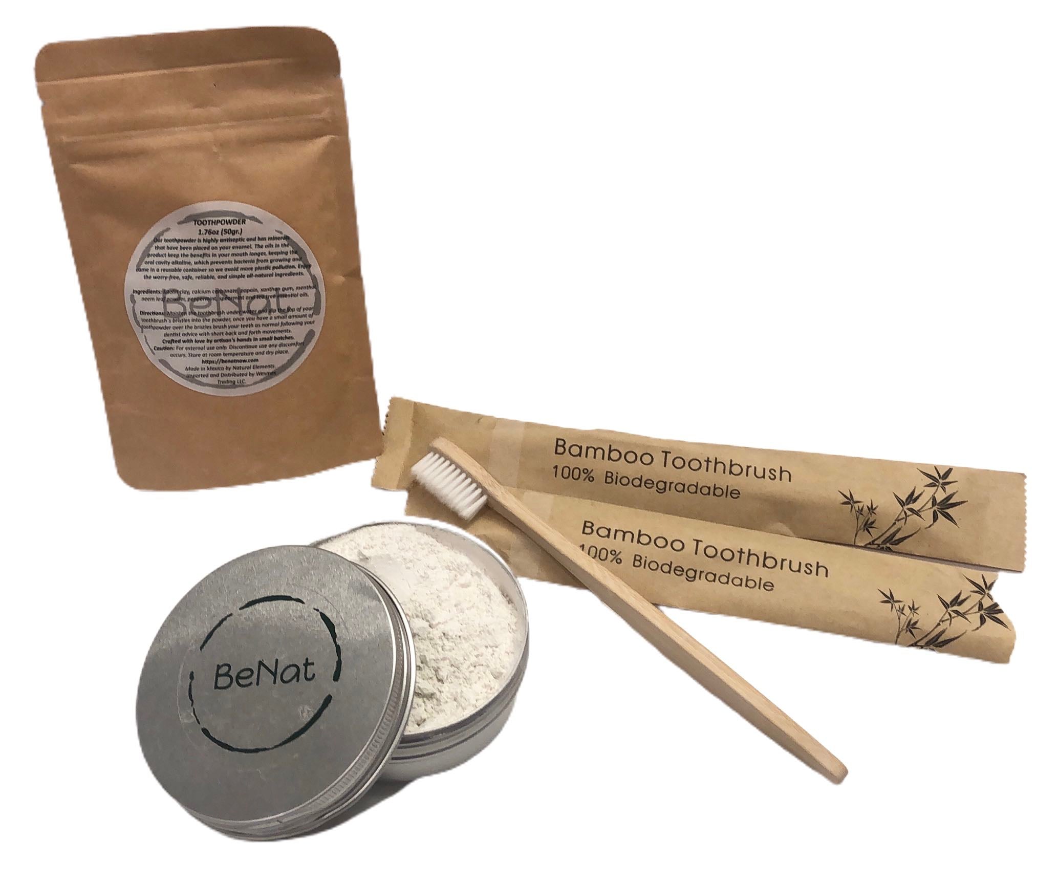 BeNat Natural Tooth Powder Bundle – 3 Pieces