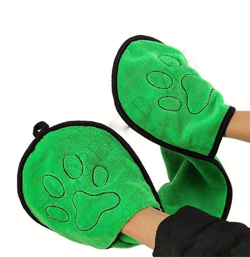 BeNat Pets. Dog Bath Towel Double Drop Pocket Design