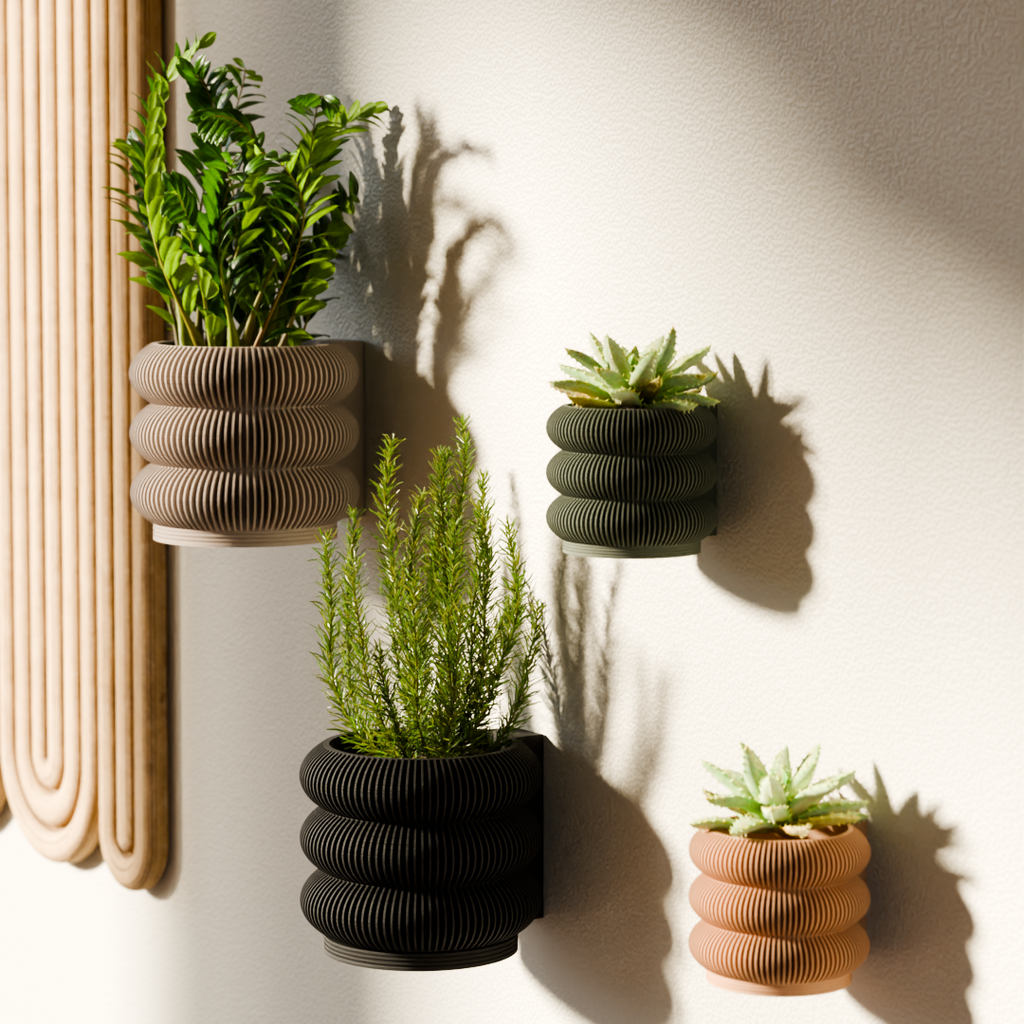 Wall Planter - Triple BUBBLES-1