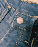 Authentic True Religion FEY High Rise Trouser Flare Leg Jeans – Dark Blue
