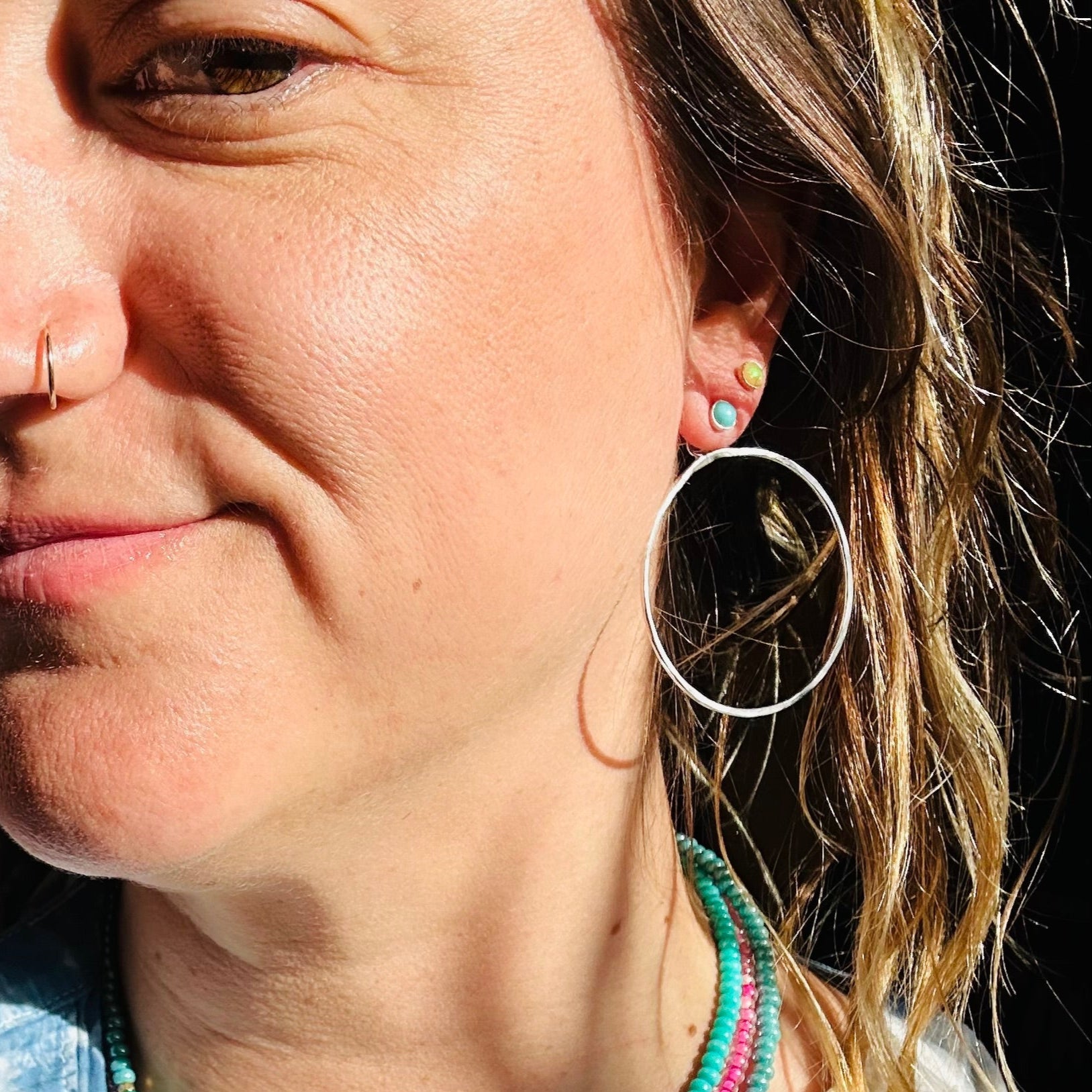 Turquoise Orbit Earrings-0