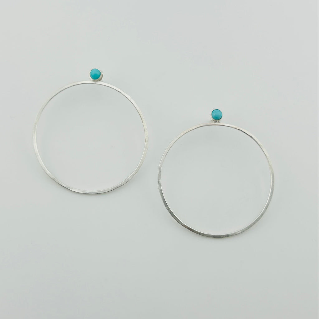Turquoise Orbit Earrings-2