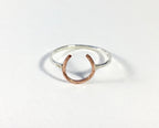 Lucky Horseshoe Ring - Small - Equestrian Ring-4