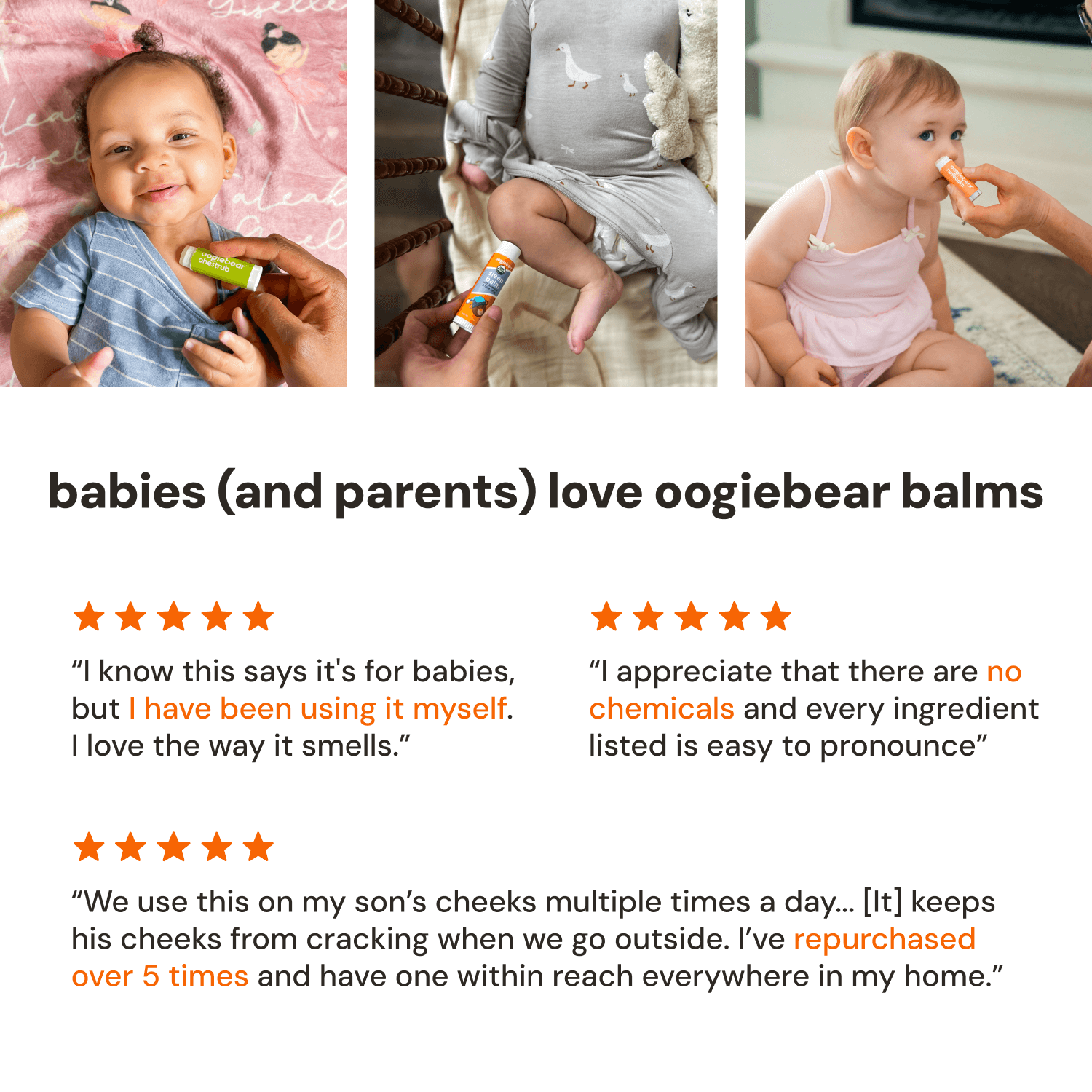 oogiebear mini baby nosebalm and chestrub kit