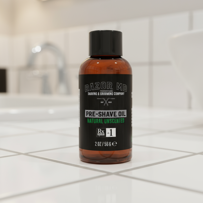 Natural Unscented Pre Shave Oil Serum-0