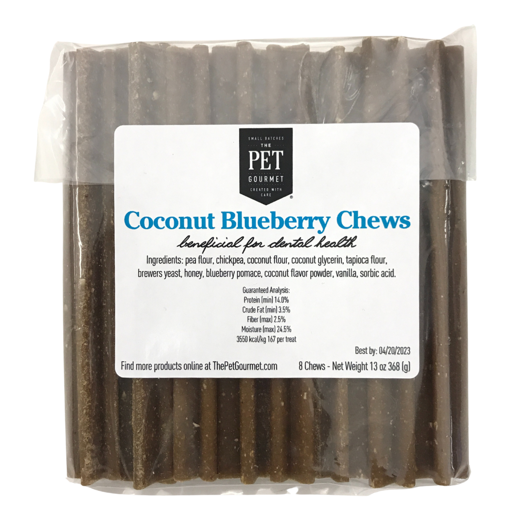 Coconut Blueberry Dog Chew – 8 Pack