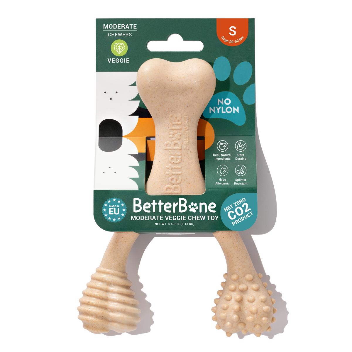 The SMALL WISHBONE BetterBone Plant-Based Chew Toy