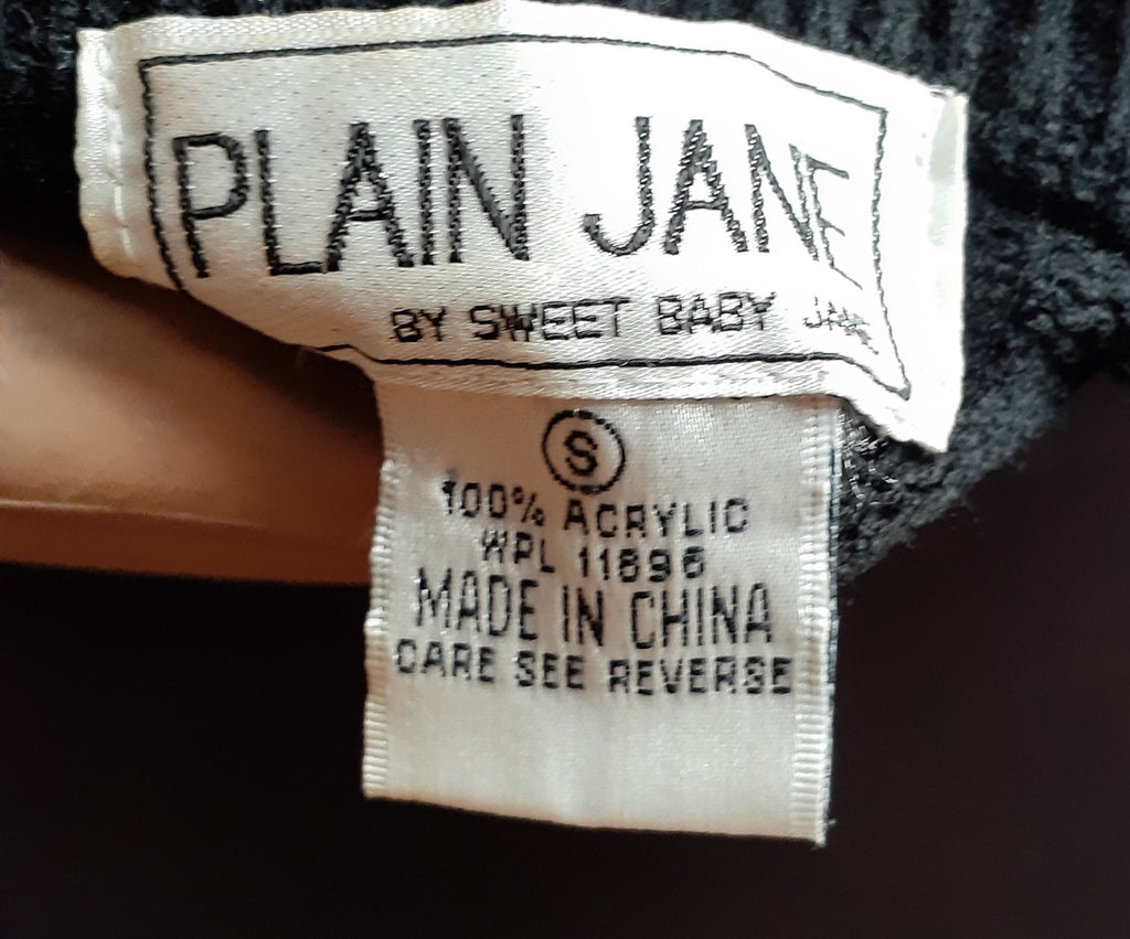 Vintage 1980s Sequin Sweater Dress – Plain Jane, Size Small (Fits S–M)