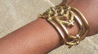 Vintage Brass Bangle Bracelet