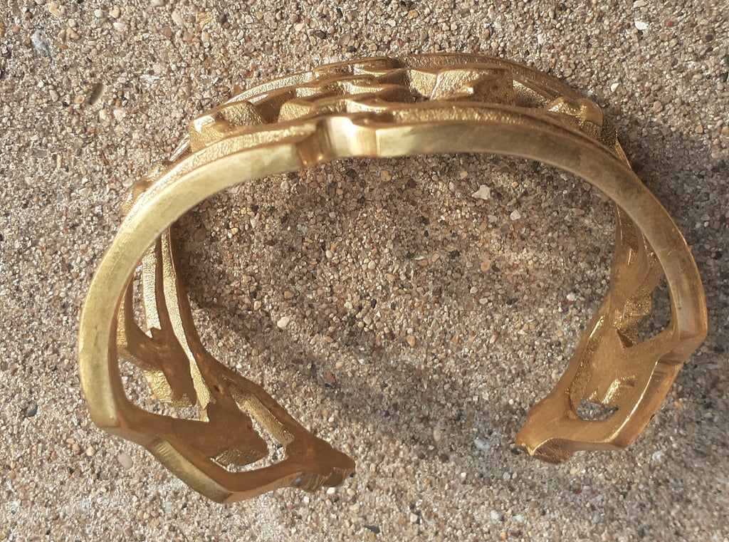 Vintage Brass Bangle Bracelet