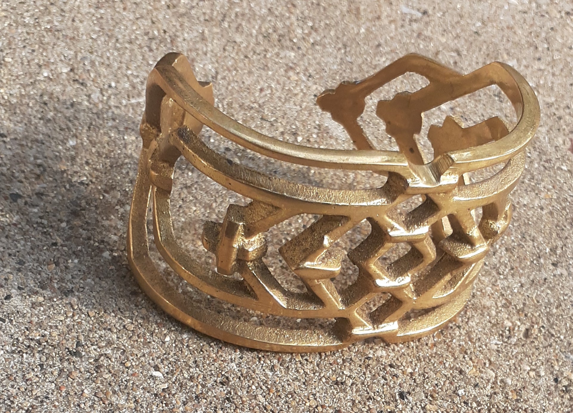 Vintage Brass Bangle Bracelet