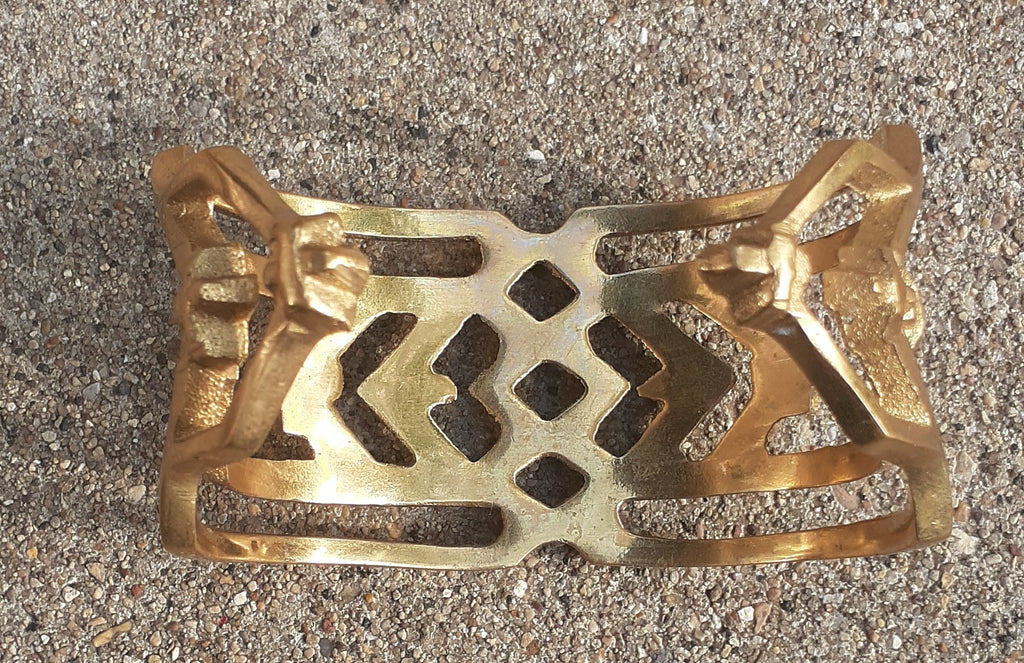 Vintage Brass Bangle Bracelet