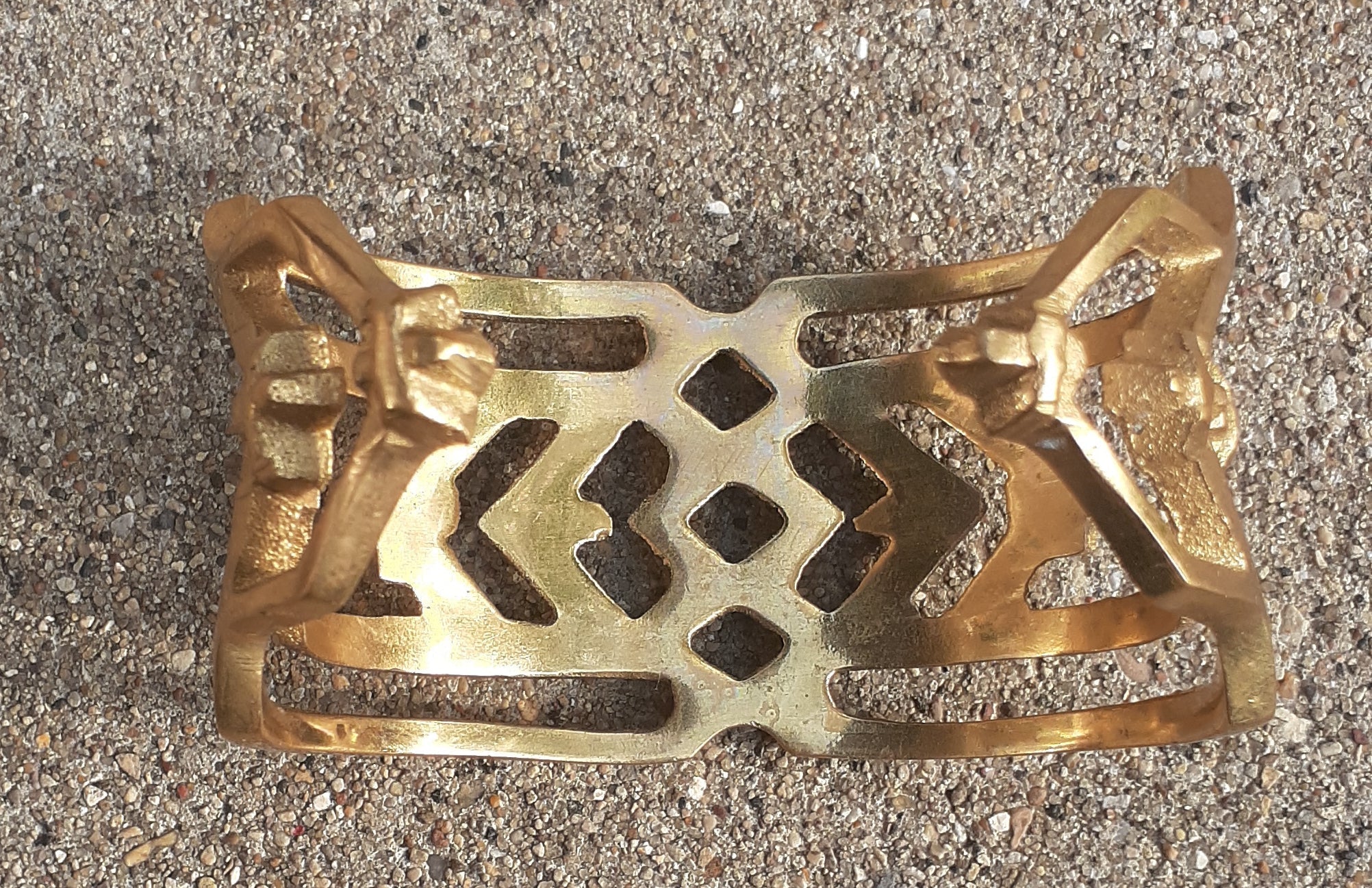 Vintage Brass Bangle Bracelet